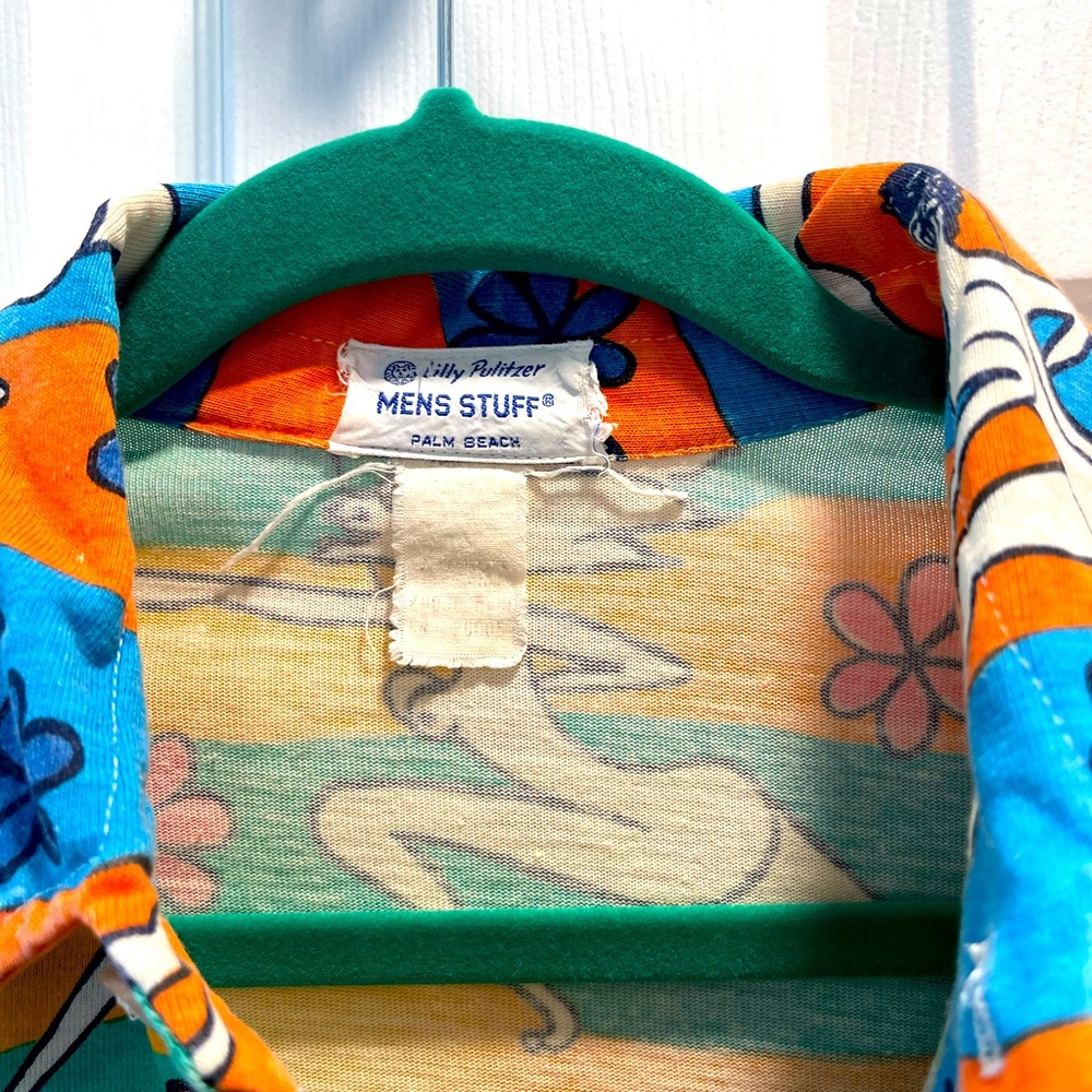 Lilly Pulitzer Mens Stuff Vintage STREAKER PRINT The Ultimate 🦄 Unicorn Shirt 🦄 - Picture 6 of 7